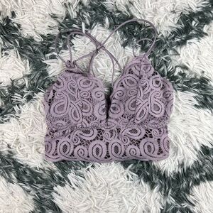 PINK Victoria's Secret Women's Lace Bralette Purple Size XS